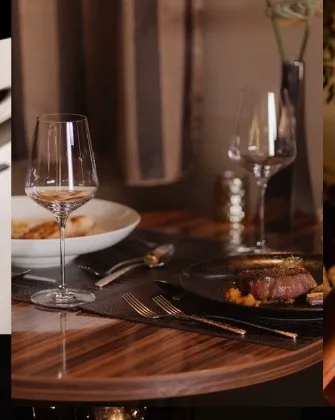 Referente visual — juego de planos en mesa